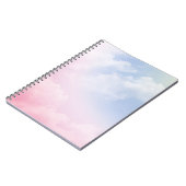 Carnet Pastel Clouds : Motif Arrière - plan serein (Côté gauche)