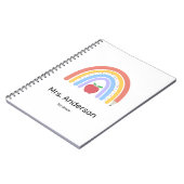 Carnet Pastel Coloré Arc-en-ciel enseignant (Côté gauche)