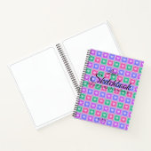 Carnet Pastel Colored Squares with Hearts Skectchbook (Intérieur)