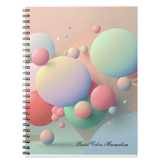 Carnet Pastel Colors Minimalism Notebook (Devant)