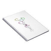 Carnet Pastel Colours Ballons Coeur (Côté Droit)