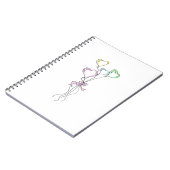 Carnet Pastel Colours Ballons Coeur (Côté gauche)