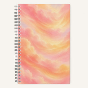 Carnet Pastel Coucher de Soleil Cadeau Rose Pêch