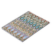 Carnet Pastel d'impression ethnique Ikat peint en arc-en- (Côté gauche)