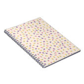 Carnet Pastel Floral Pattern – Cute Yellow, Pink & Purple (Côté Droit)
