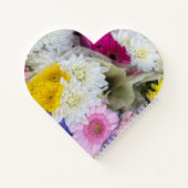 Carnet Pastel Floral Rose, Jaune & Blanc Chrysanthème (Dos)