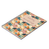 Carnet Pastel Geometric Pop | Jewel Custom Notebook (Côté gauche)