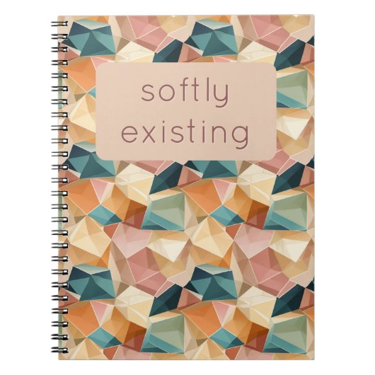 Carnet Pastel Geometric Pop | Jewel Custom Notebook (Devant)
