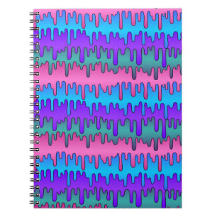 Carnet Pastel Goth Emo Scène Motif Drippy
