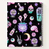 Carnet pastel goth motif foncé (Dos)