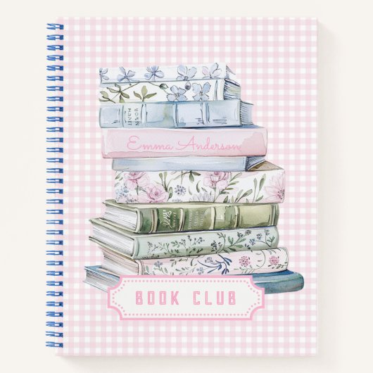 Carnet Pastel Grandmillennial Book Club (Devant)