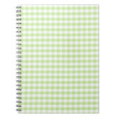 Carnet Pastel Green En vichy motif (Devant)