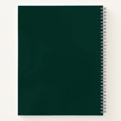 Carnet Pastel Green Heart Motivational Quote Emerald (Dos)