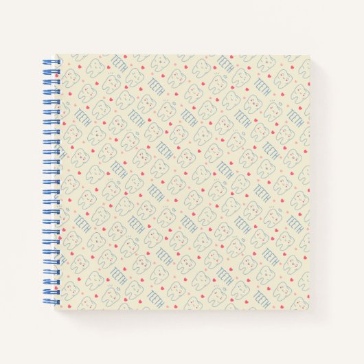 Carnet Pastel Happy Teeth Motif (Devant)