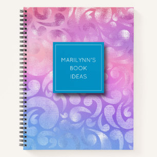 Carnet Pastel Iridescendant personnalisé