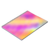 Carnet Pastel Iridescente Coloré Design dégradé (Côté gauche)