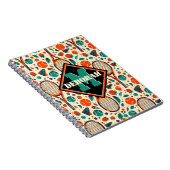 Carnet Pastel Jaune 🎾 Tennis Vintage Délice 🎾 (Côté Droit)