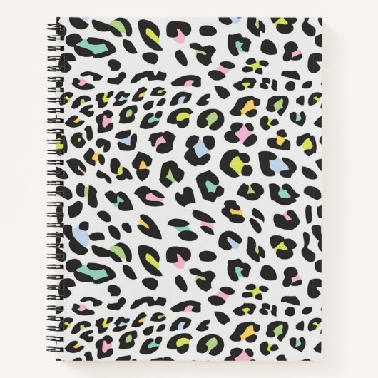 Carnet Pastel Leopard Spot Motif (Devant)