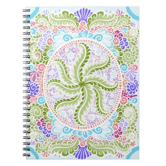 Carnet Pastel Nature Mandala Art (Devant)