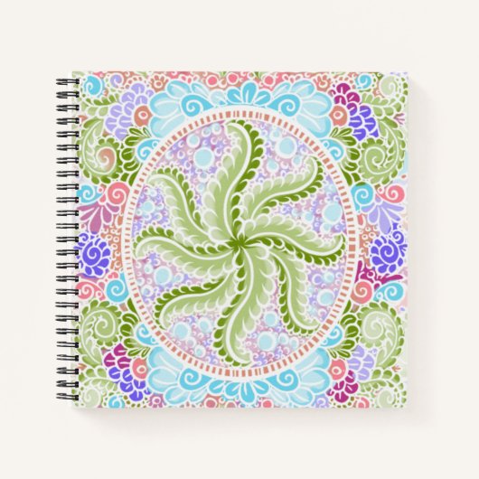 Carnet Pastel Nature Mandala Art (Devant)