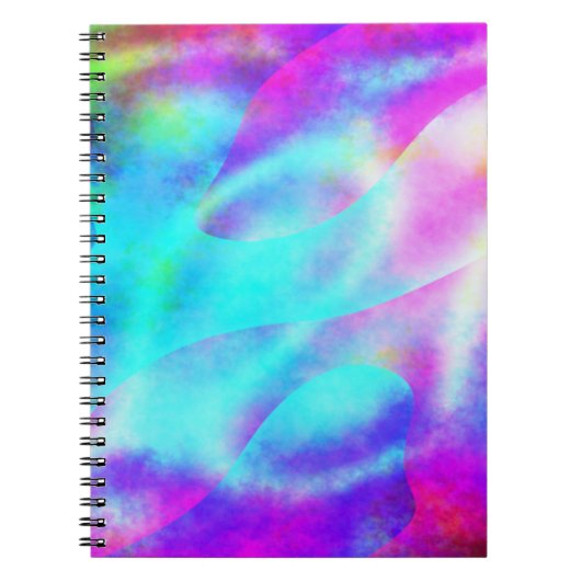 Carnet Pastel Neon Rainbow Gradient Art (Devant)