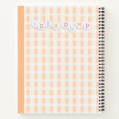 Carnet Pastel Orange Rose clair violet avec image Costome (Dos)