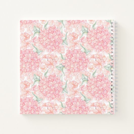 Carnet Pastel peach rose (Dos)