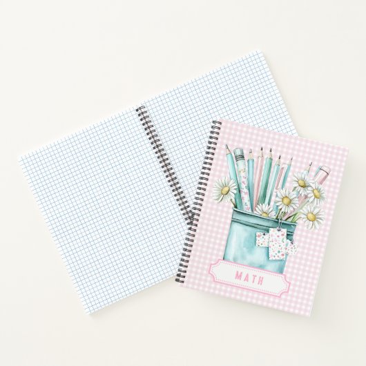 Carnet Pastel Pencils | Math (Intérieur)