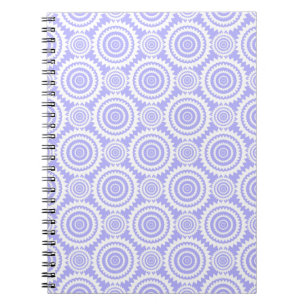 Carnet Pastel Periwinkle Motif d'art géométrique bleu