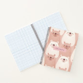 Carnet Pastel personnalisé adorable Capybara (Intérieur)
