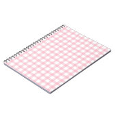 Carnet Pastel Pink Plaid – Soft Aesthetic Seamless  (Côté gauche)