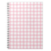 Carnet Pastel Pink Plaid – Soft Aesthetic Seamless  (Devant)