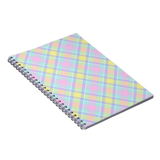 Carnet Pastel plaid (Côté Droit)