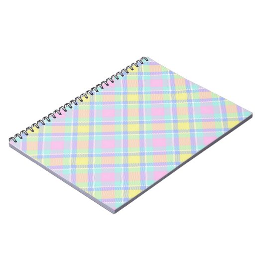 Carnet Pastel plaid (Côté gauche)