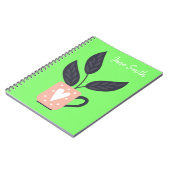 Carnet Pastel plante moderne simple (Côté gauche)