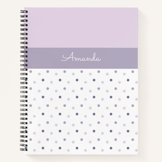 Carnet Pastel pois (Devant)