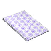 Carnet Pastel Purple Daisy Flower Print, Hippie Floral (Côté Droit)