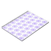 Carnet Pastel Purple Daisy Flower Print, Hippie Floral (Côté gauche)