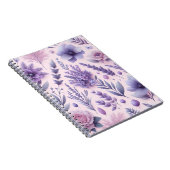 Carnet Pastel Purple Fleur de lavande esthétique (Côté Droit)