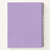 Carnet Pastel Purple Notes importantes Texte simple (Dos)