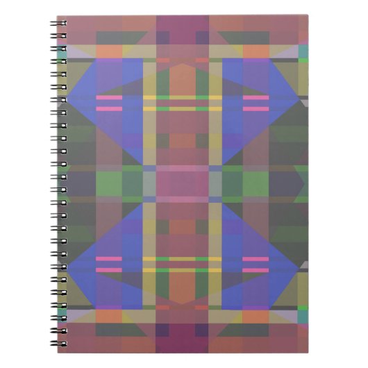 Carnet Pastel rainbow Colorful Geometric (Devant)
