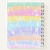 Carnet Pastel Rainbow Stripes Cravate-Dye Nom Croquis Art (Dos)