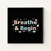Carnet pastel « Respirer et commencer » (Dos)