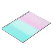 Carnet Pastel rose et turquoise (Côté gauche)