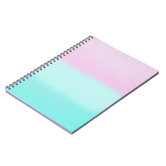 Carnet Pastel rose et turquoise (Côté gauche)