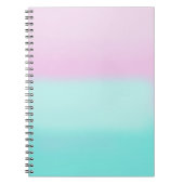 Carnet Pastel rose et turquoise (Devant)