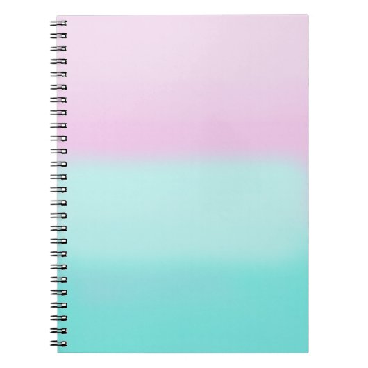 Carnet Pastel rose et turquoise (Devant)