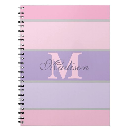 Carnet pastel rose et violet iPhone / coque ipad (Devant)
