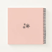 Carnet *~* Pastel Rose Peach Mariage Business Gold AP3  (Dos)