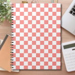 Carnet Pastel Rouge Blanc À damiers damier Vintage<br><div class="desc">Pastel rouge et blanc À damiers damier Vintage.</div>